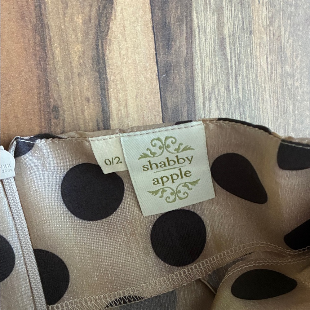Shabby Apple Black Polka Dot A-Line Maxi Skirt - Picture 3 of 6
